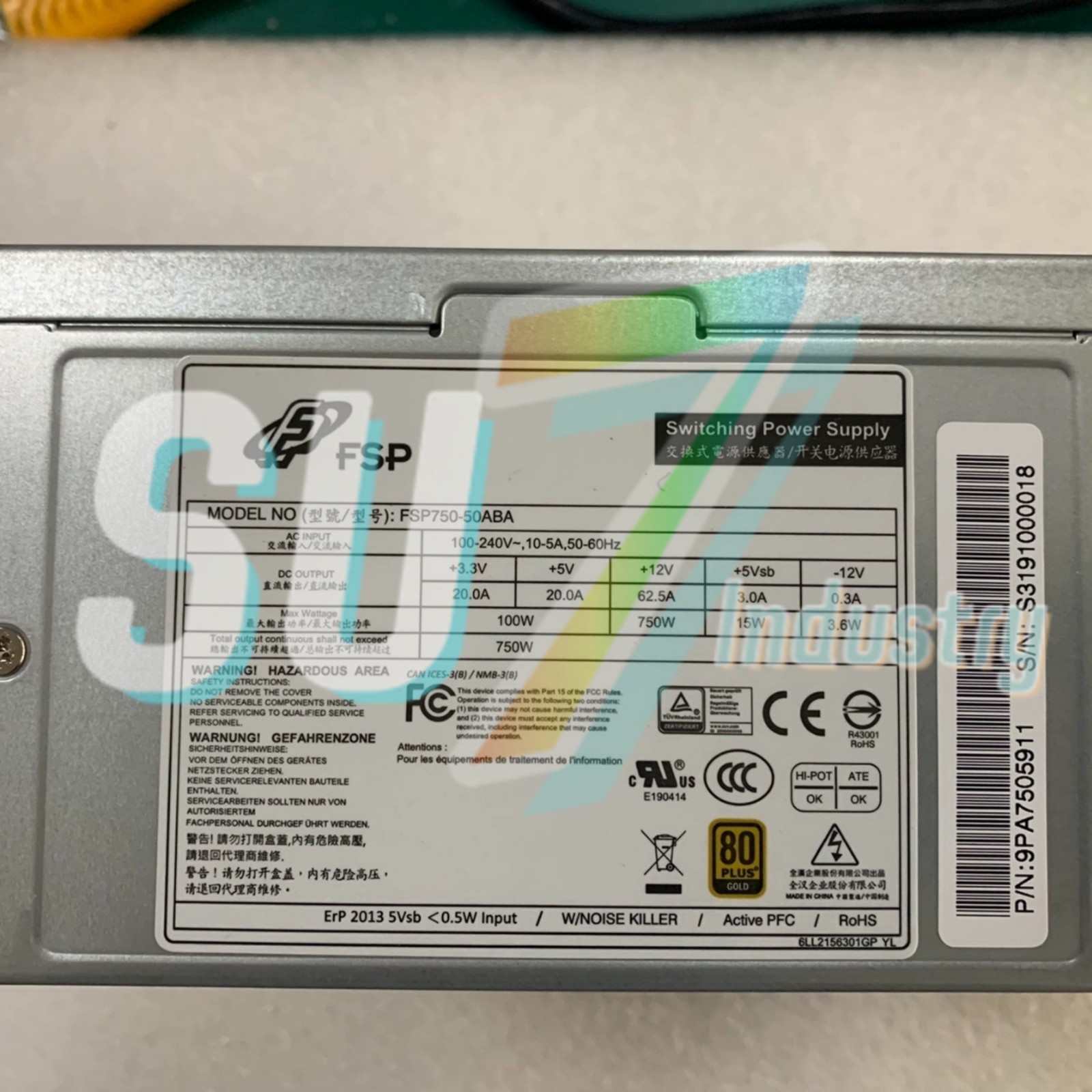 1pcs New FSP/ADVANTECH FSP750-50ABA Industrial control computer power supply