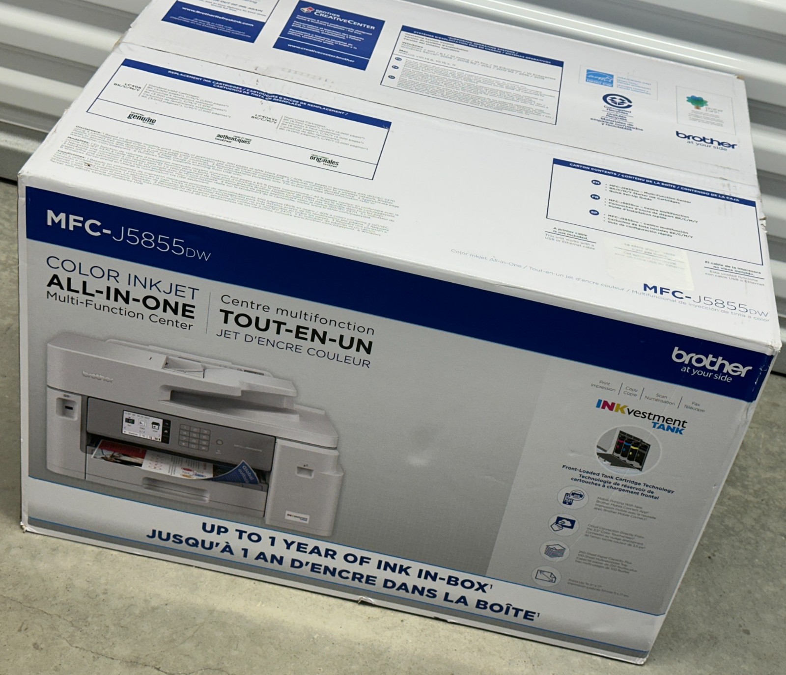 ✅New Sealed✅Brother INKvestment MFC-J5855DW Wireless AIO 11x17 Printer