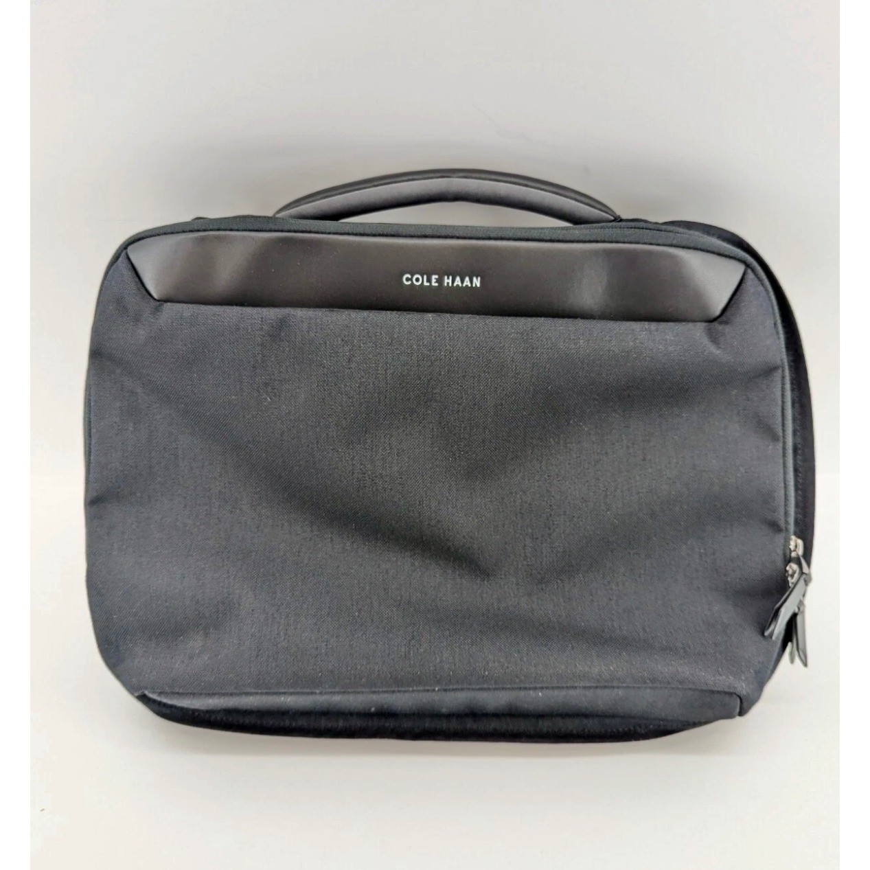 Cole Haan ZEROGRAND Mens Black Laptop Briefcase Commuter Attache Messenger Bag