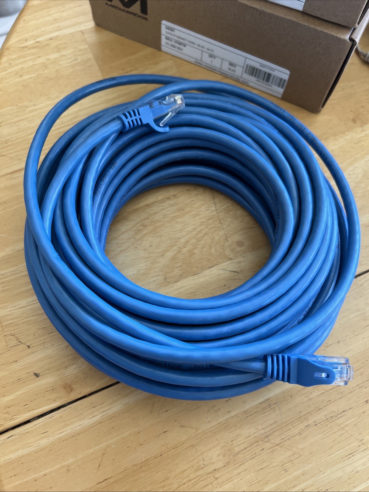 Mediabridge 31-399-50X Cat5e 50ft Ethernet Network Cable - Blue