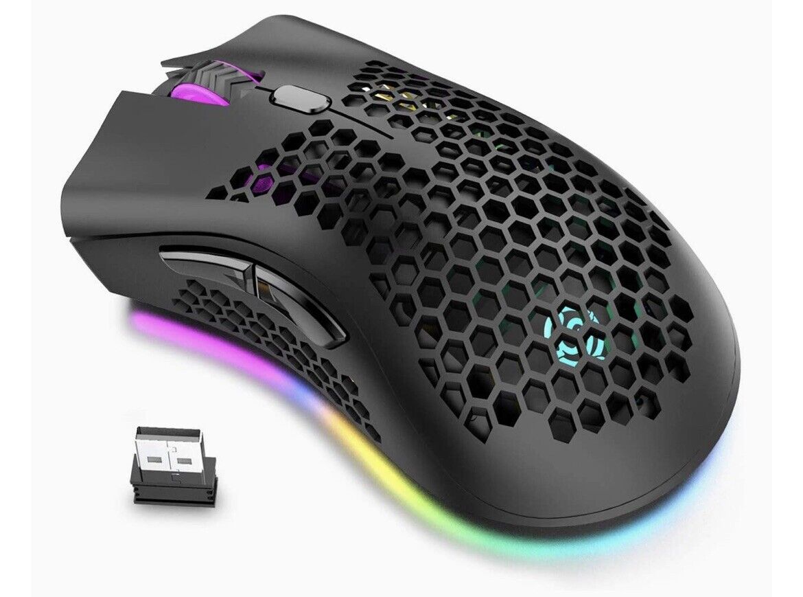 ZIYOULANG M6 RGB Wired Gaming Mouse 12000DPI Hollow-out Lightweight Mice  