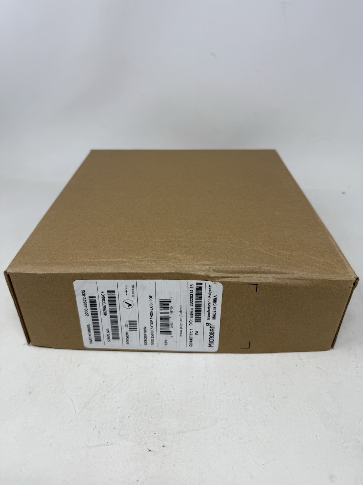 Brand New Polycom RingCentral VVX 250 4-Line VoIP PoE Business Phone