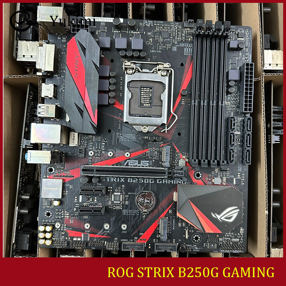FOR ASUS ROG STRIX B250G GAMING DDR4*4 LGA 1151 64GB HDMI DVI Motherboard