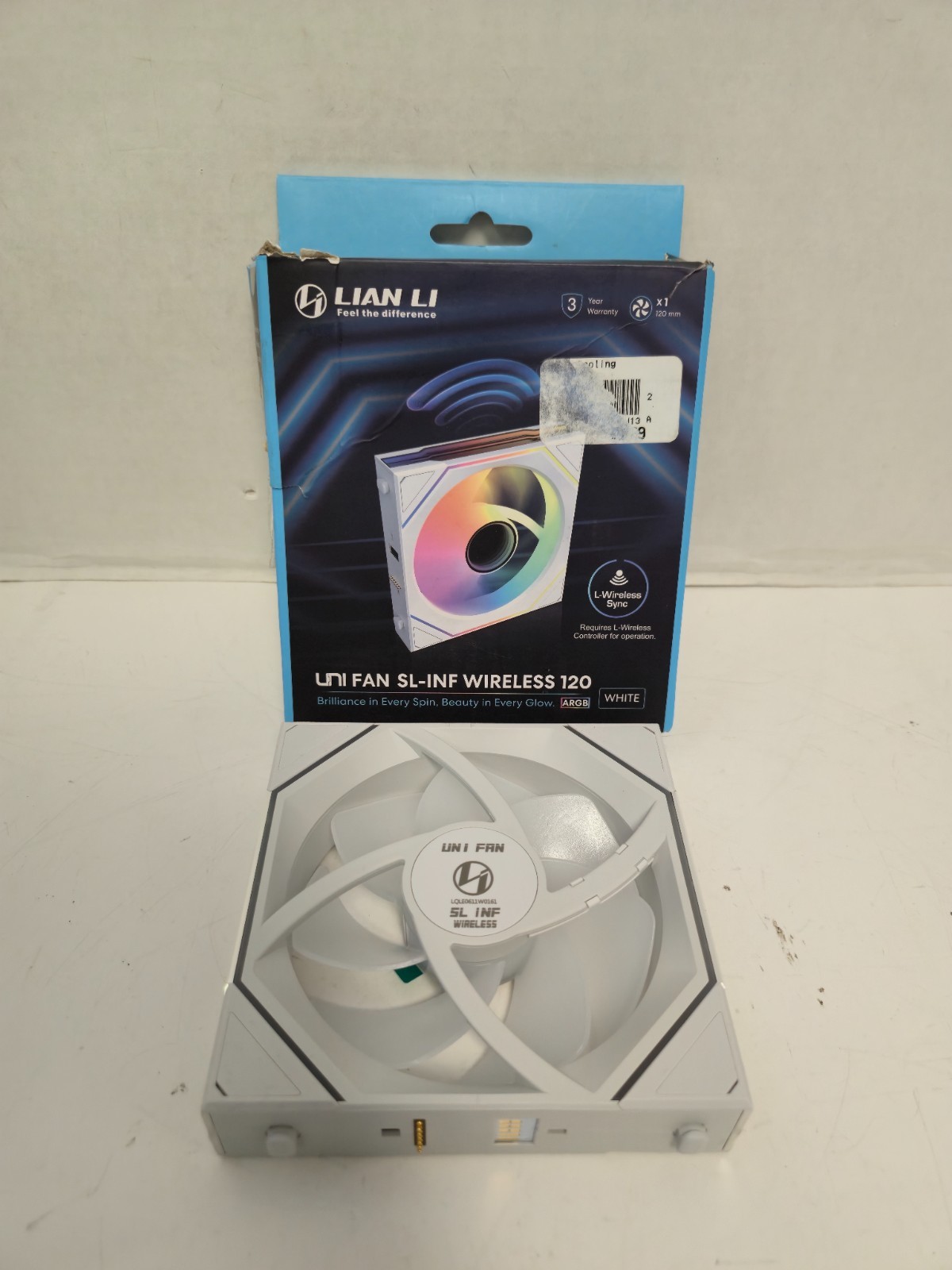 Untested Lian Li SL-INF Wireless 120 - White - FAN ONLY - (READ)
