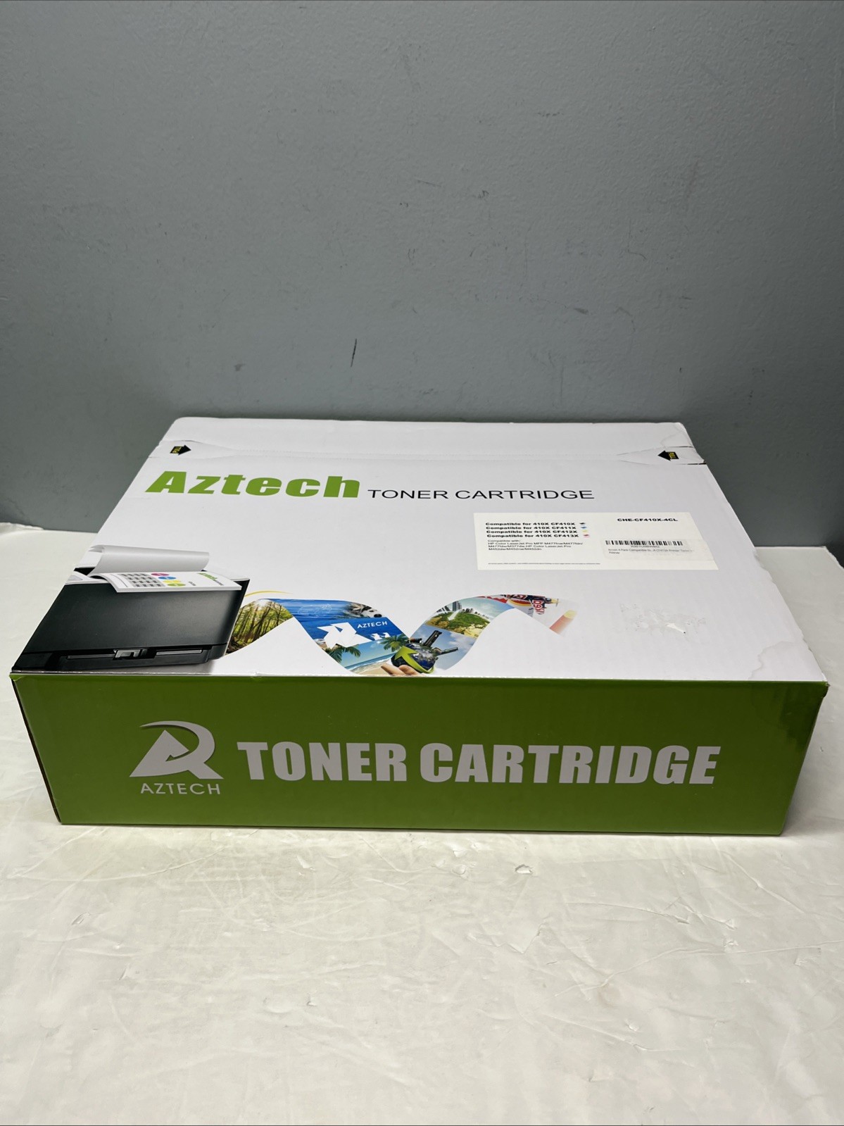 New 4-Pack toner cartridge 410X  4 COLOR CHE-CF410X-4CL New Sealed Box for HP