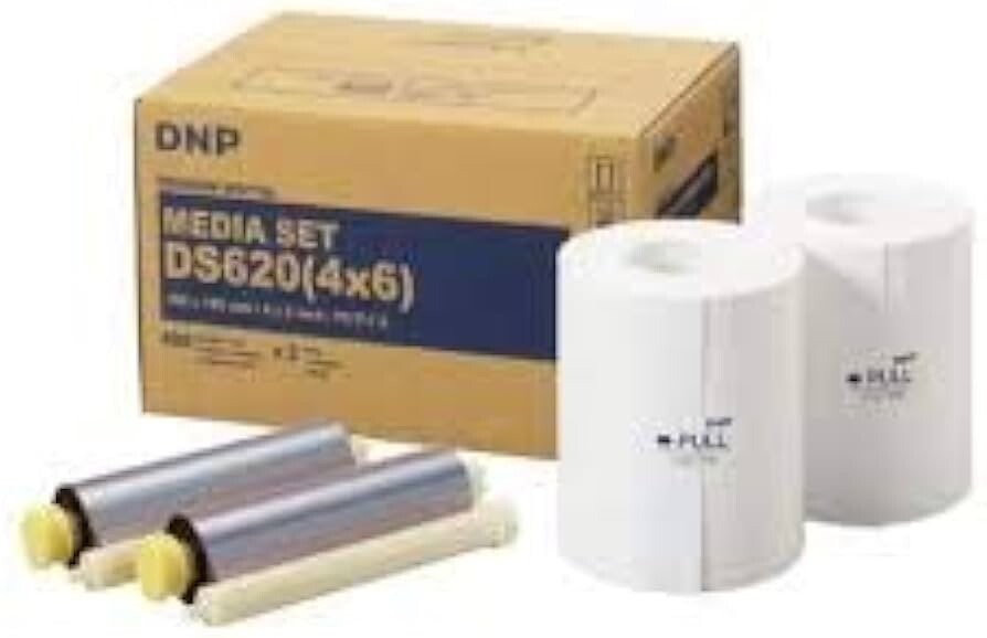 4x6 Media for DNP DS620A Photo Printer 1 box - 2 rolls / 2 ribbons - 800 prints