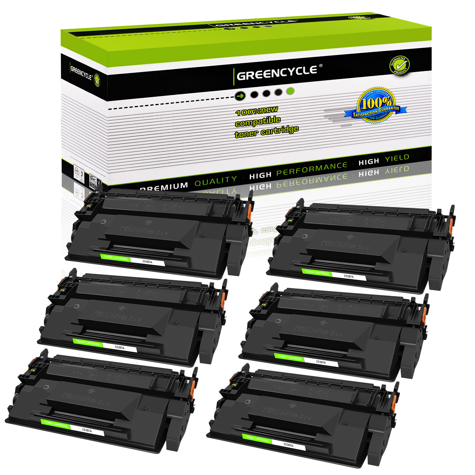 6PK CF287A 87A Toner Cartridge For HP Enterprise M506dh/ MFP M527dn /Pro M501dn