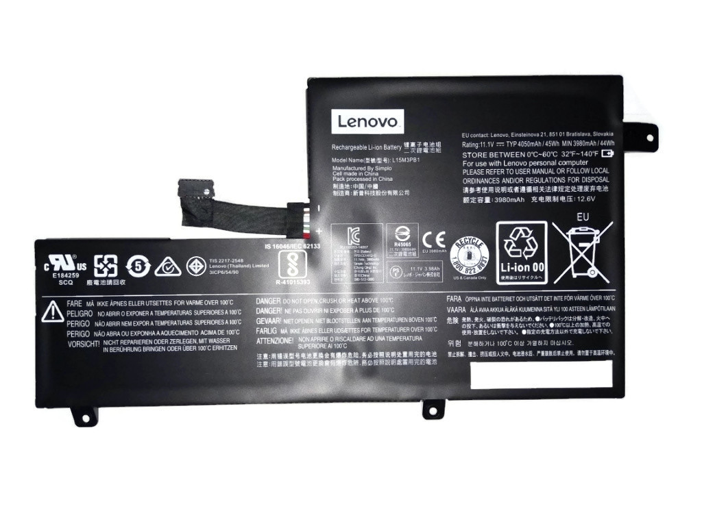 New Genuine Lenovo ThinkPad 11.1V 45Wh Battery L15M3PB1 5B10K88047 SB10W67355