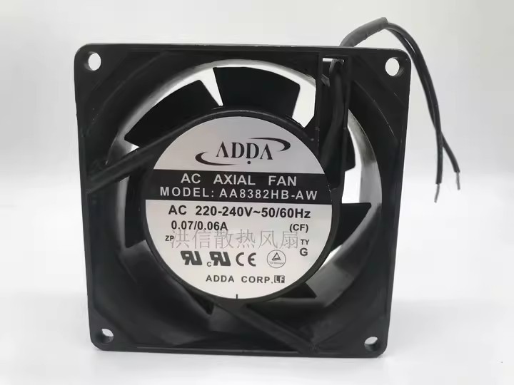 1PCS ADDA Xiexi AA8382HB-AW 220V 0.07/0.06A 8038 Axial Flow Cooling Fan