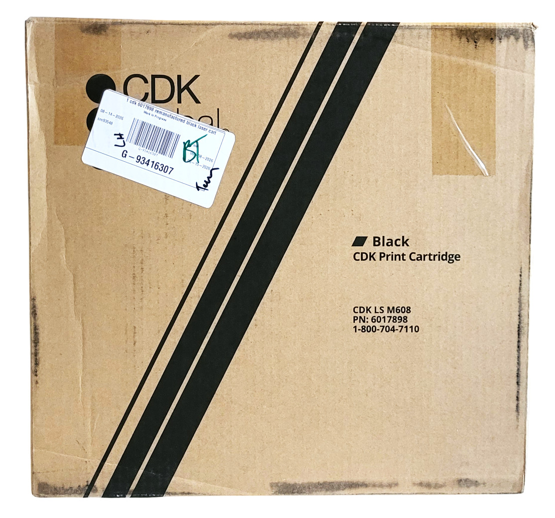 CDK Global LS M608 6017898 Black Toner Cartridge New Sealed With Open Box