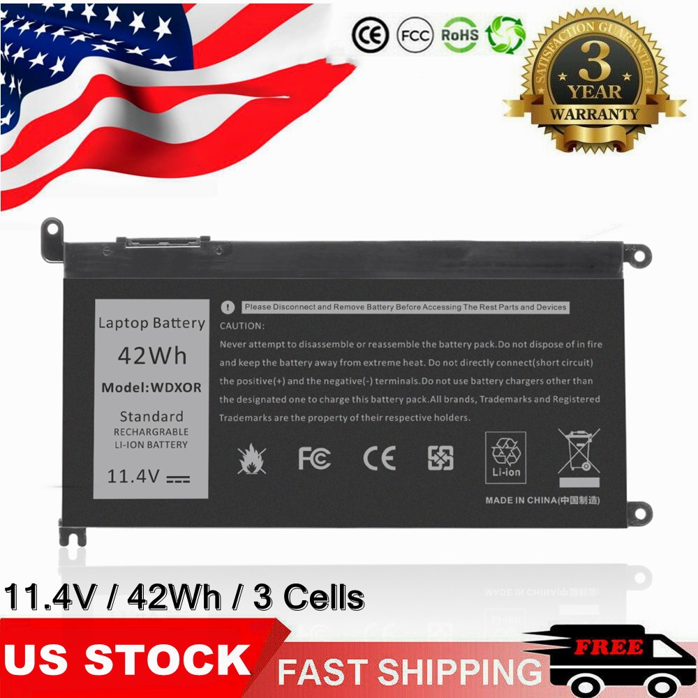 🔥Lot WDXOR WDX0R Battery For Dell Inspiron 15 5567 5568 13 5368 7368 7569 7579