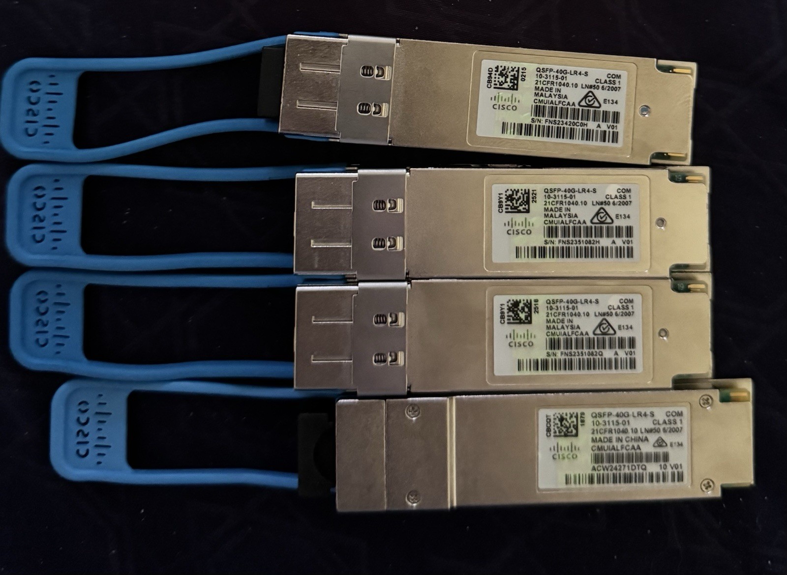 Cisco QSFP-40G-LR4-S QSFP+ 40Gbps Transceiver Module 10-3115-01