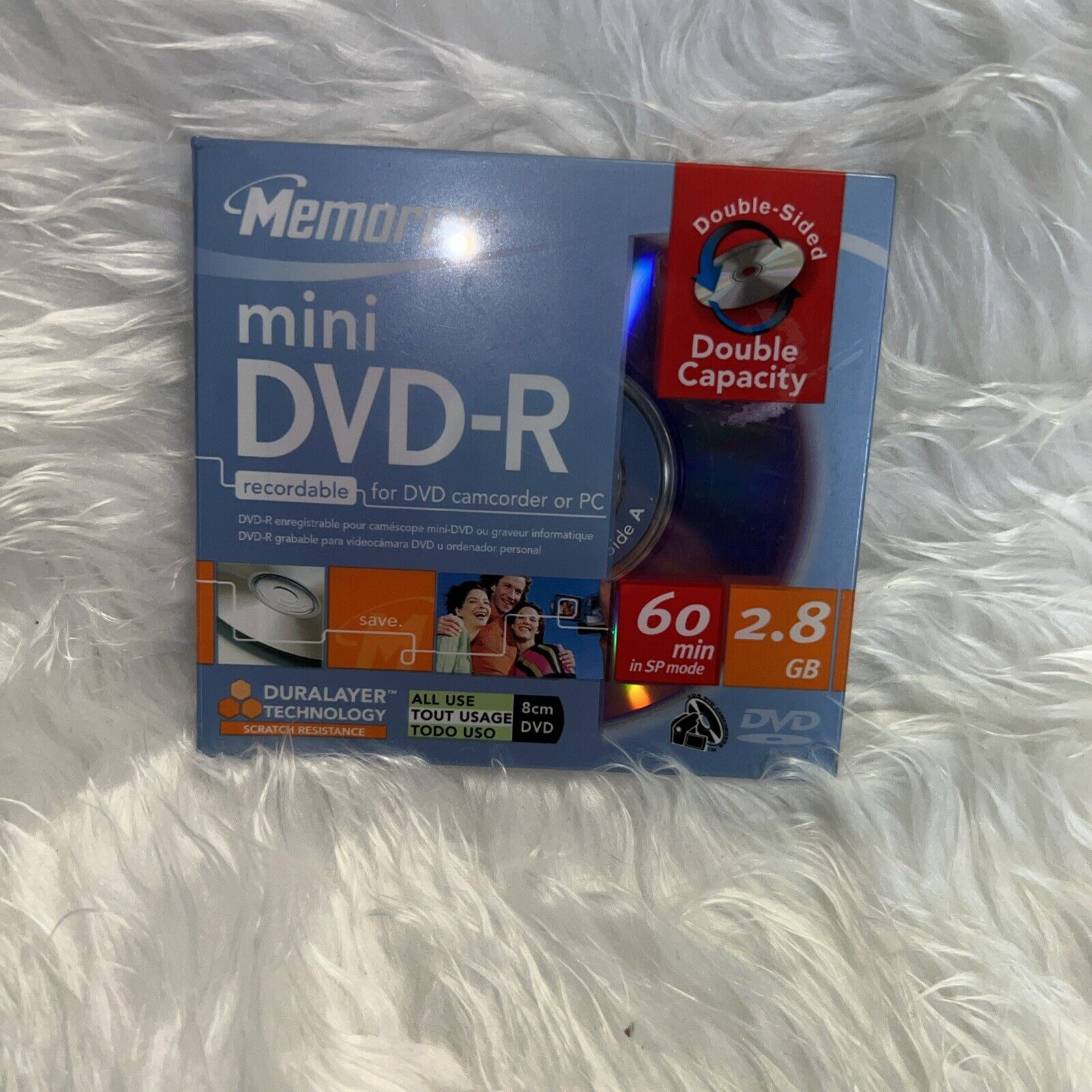 Memorex Mini DVD-R 4X 2.8 GB 60Min NEW, Sealed Double Sided Double Capacity