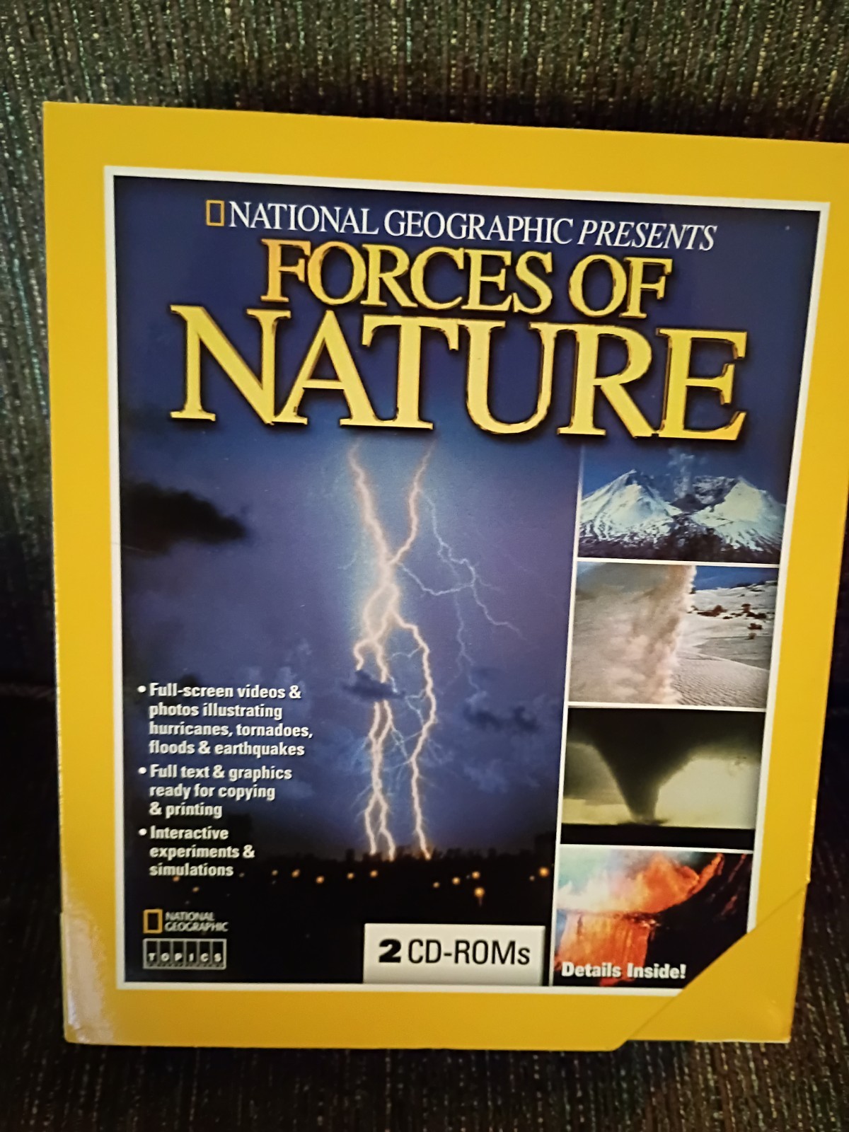 National Geographic Forces of Nature PC CD Storms Volcanoes