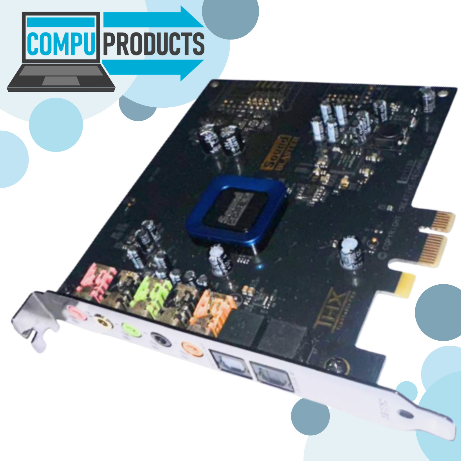 SOUND BLASTER card 678269-001 SoundCore 3D CREATIVE SB1350 PCIe x1