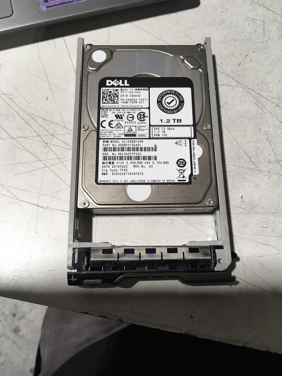 Dell AL14SEB120N 1.2TB 2.5" SAS3 10K HDD Hard Drive