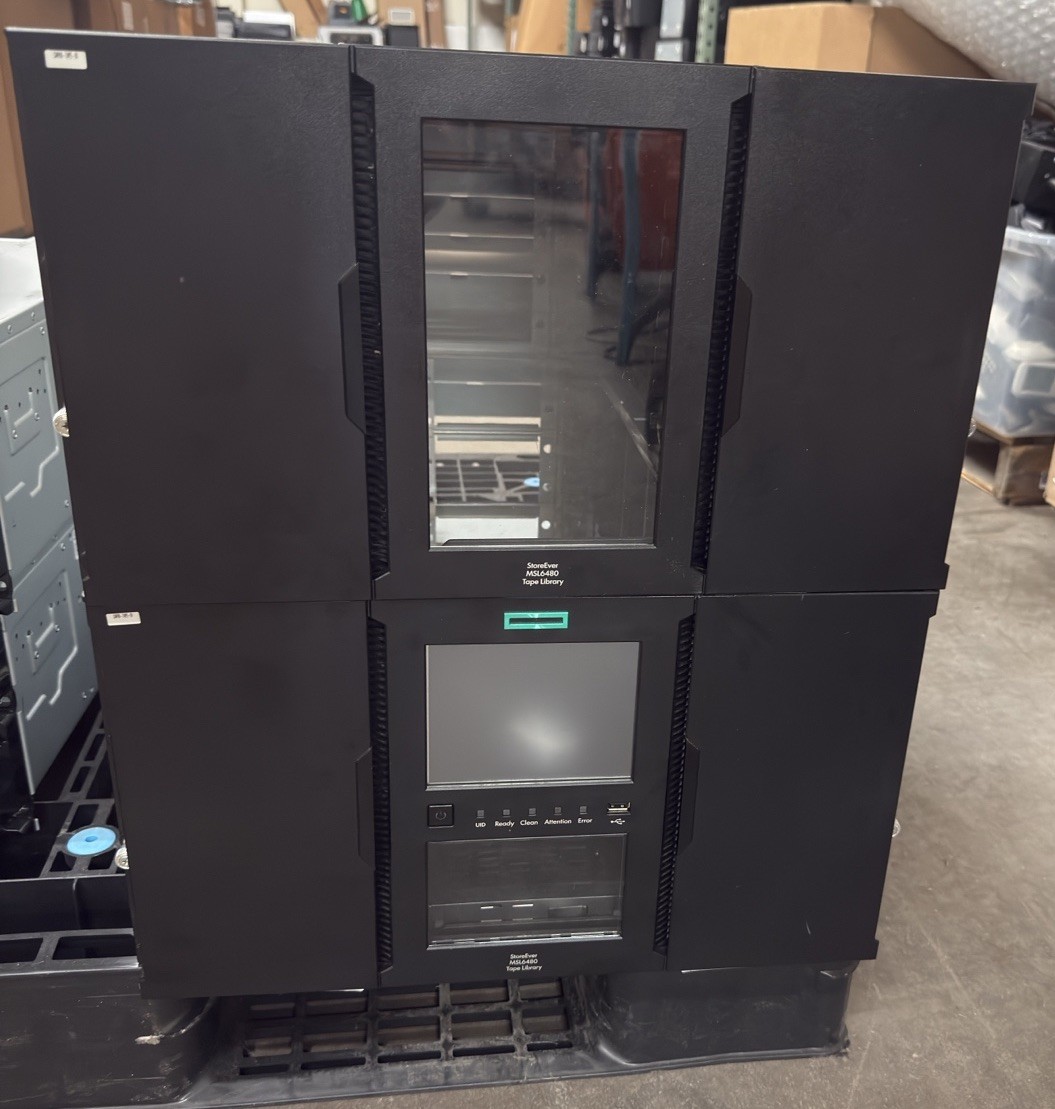 HPE Storage MSL6480 160 x Tape Slots Tape Library QU626A(2 UNITS) Empty Barebone