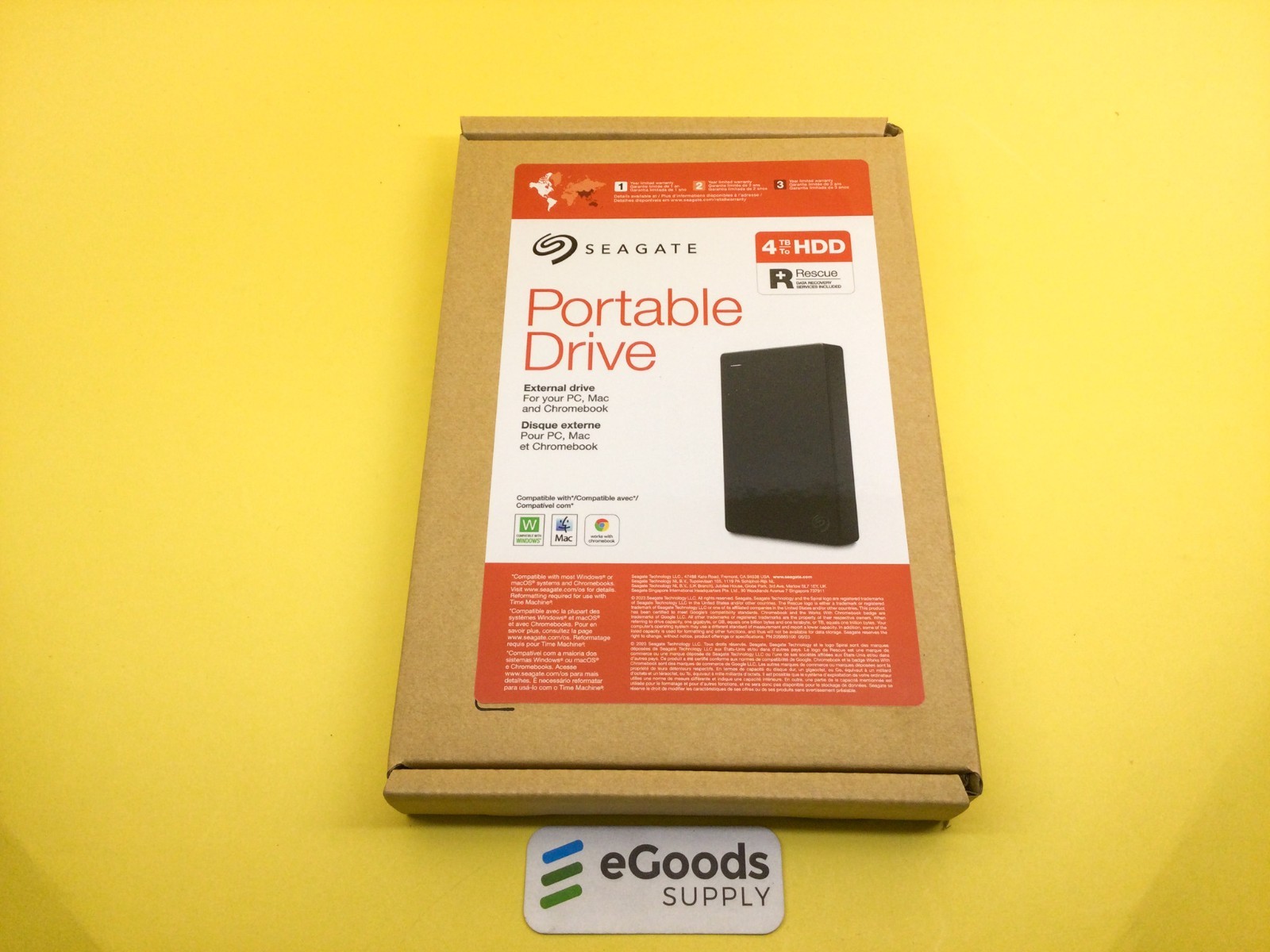 STGX4000400 Seagate 2.5" Portable External Drive 4TB USB 3.0 HDD F/S