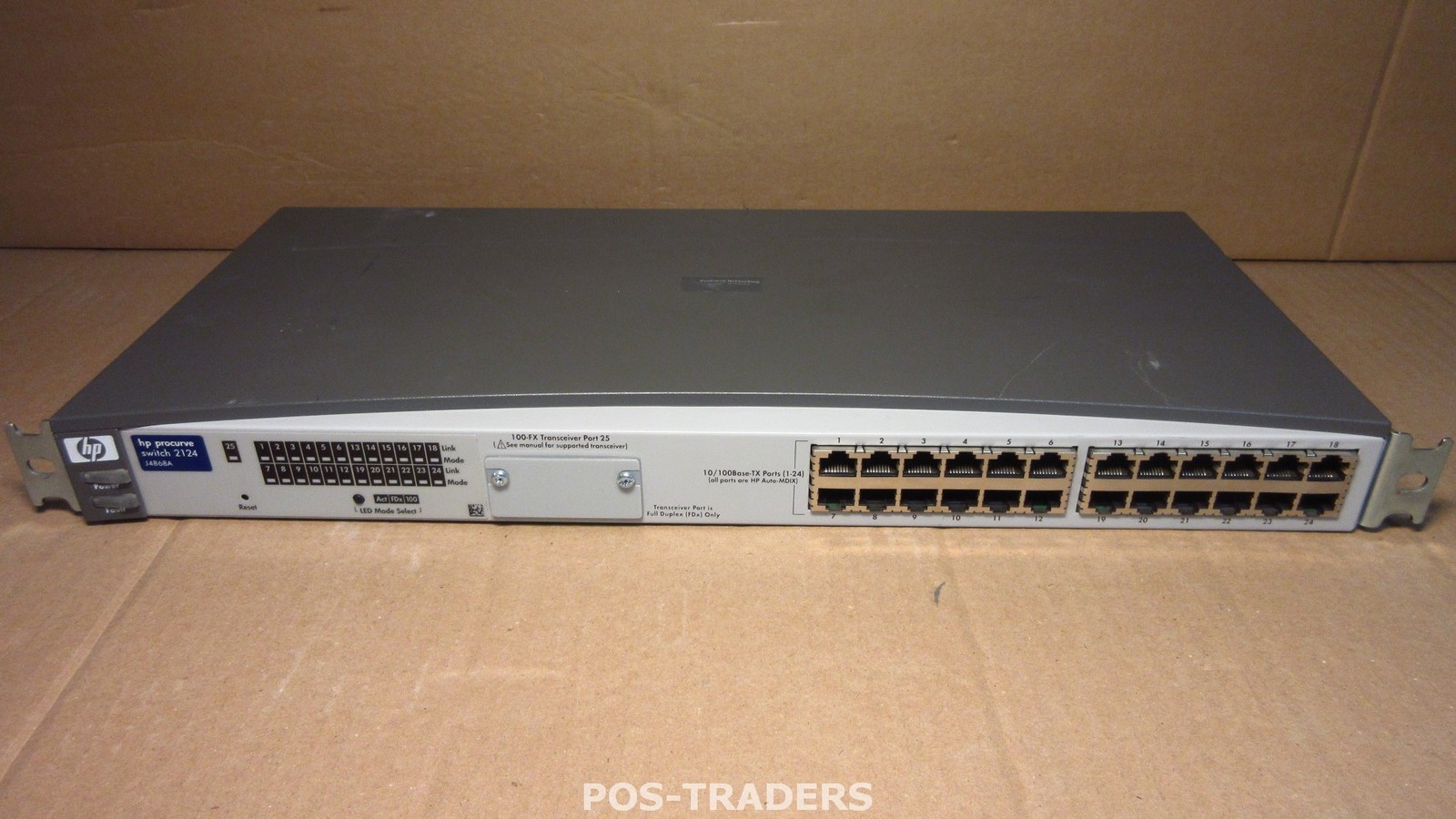 HP 2124 J4868A Unmanaged 24x 10/100 Ports 1X 100-FX ProCurve Network Switch