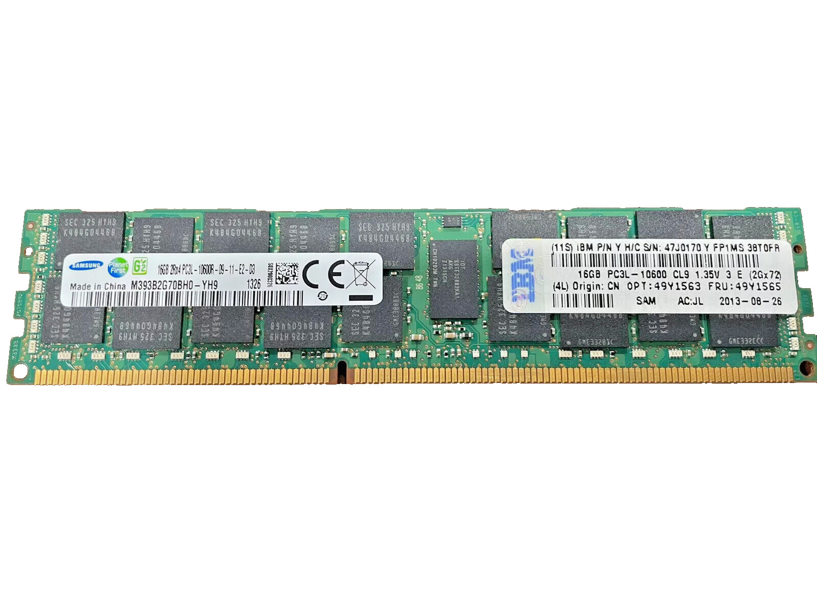 IBM-Lenovo 16GB DDR3L RDIMM 47J0170 49Y1562 49Y1563 49Y1565 Server Memory RAM
