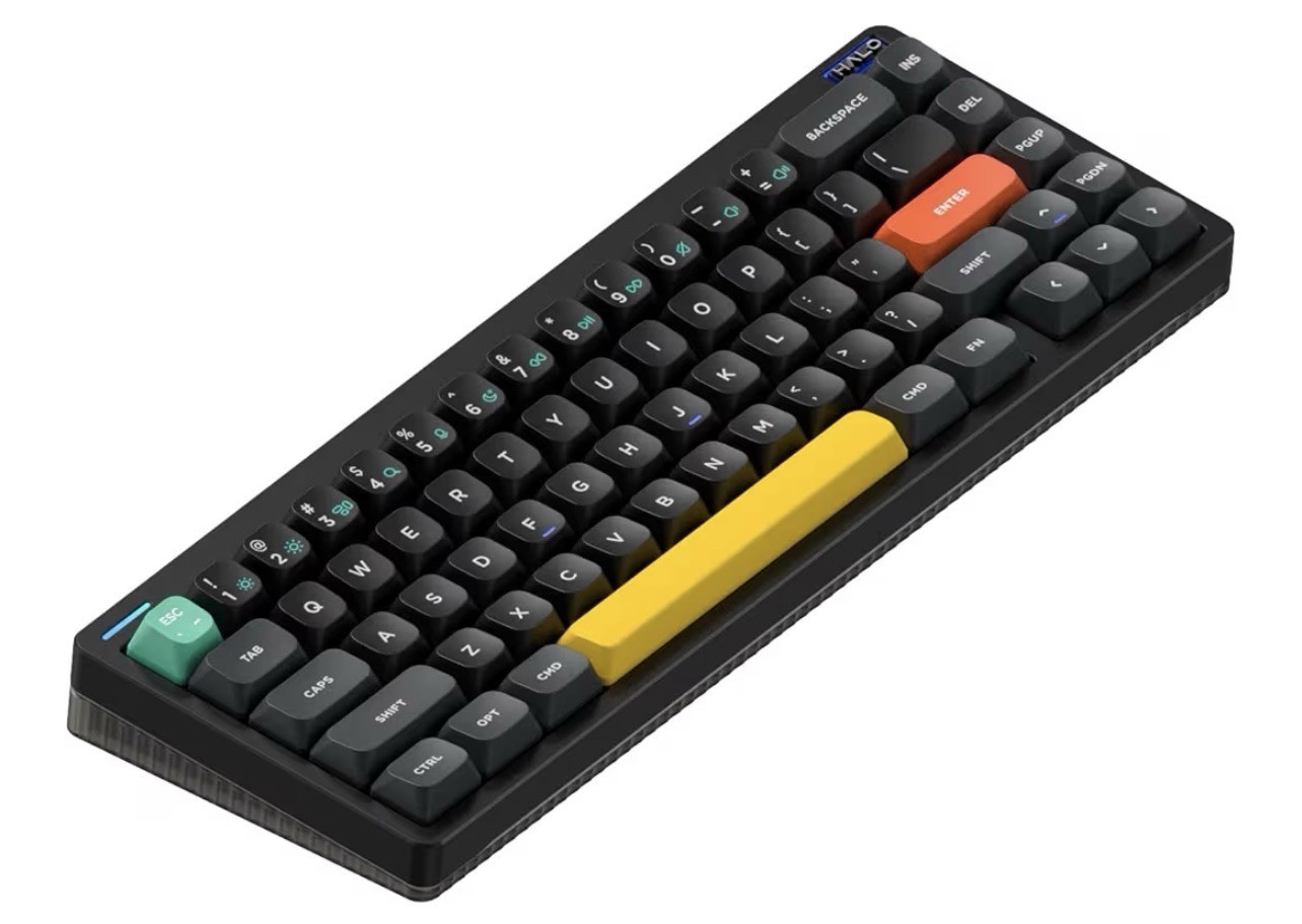 Nuphy Halo 65 Mechanical Keyboard With Damper Kit KA-01 - Brown Switches 