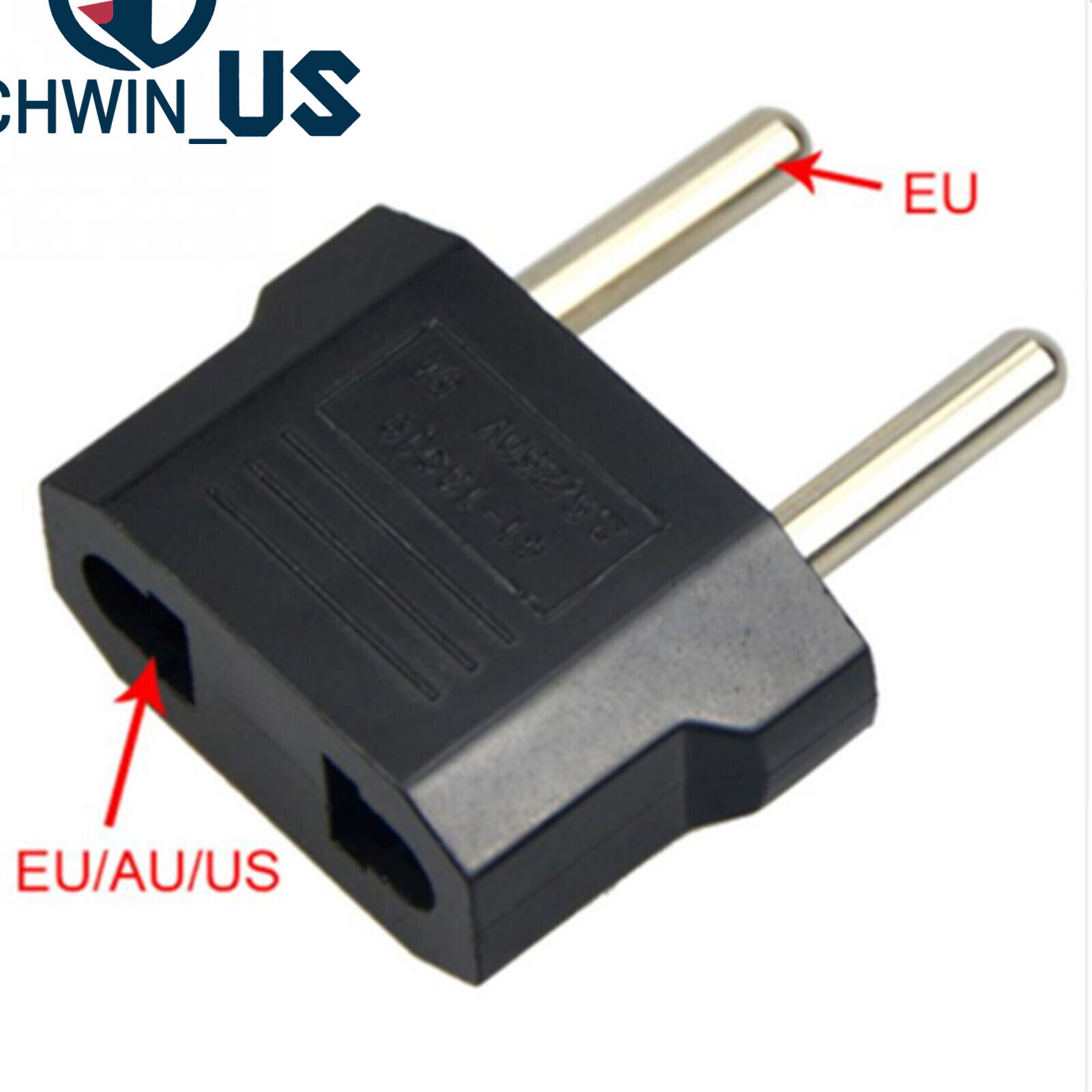 5PCS US/USA to European Euro EU Travel Charger Adapter Plug Outlet Converter