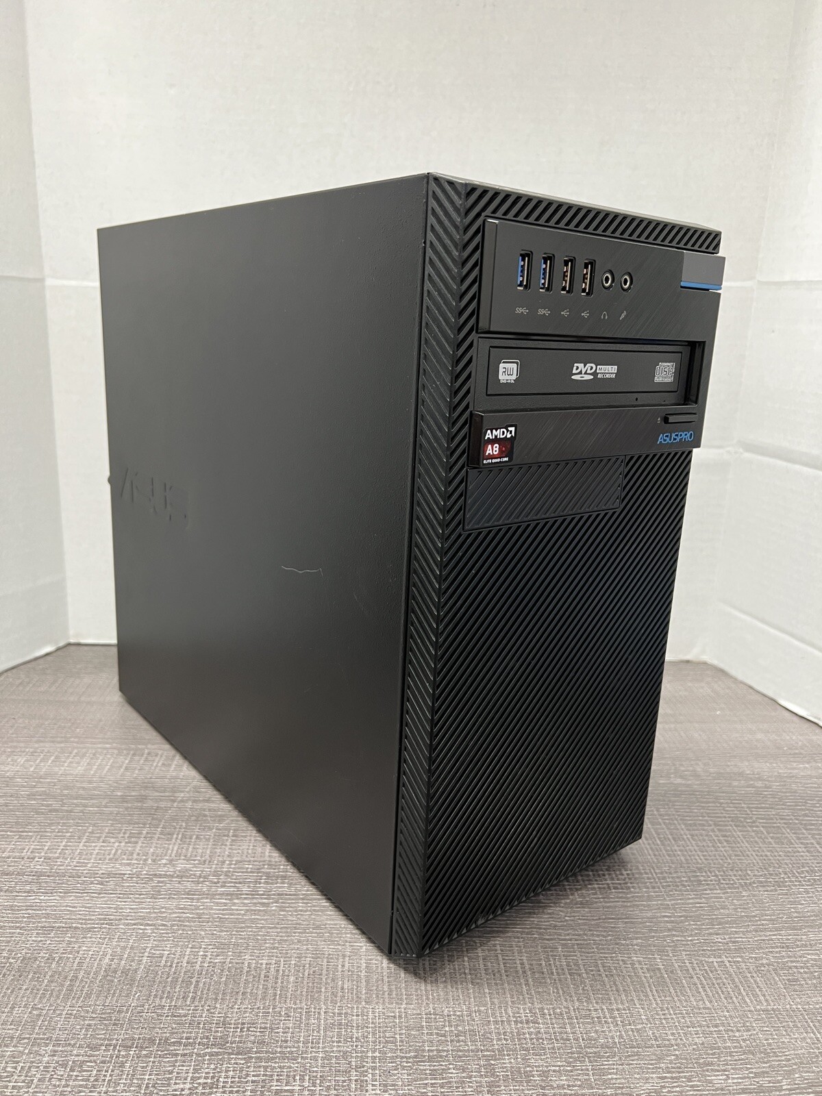 🔥ASUSPRO D415MT AMD A8-7600B 8GB RAM 2TB RADEON GRAPHICS Mini Tower PC Win 10