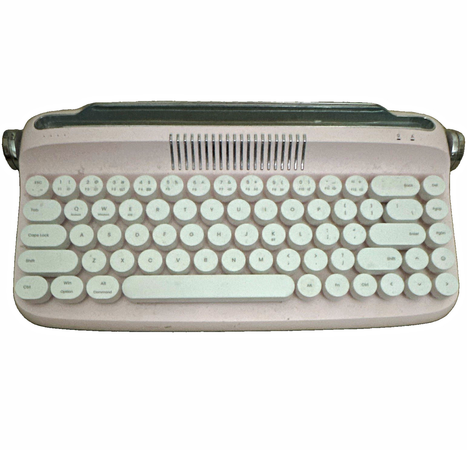 YUNZII x actto B307 Pink/White Compact Bluetooth Keyboard Built-In Battery