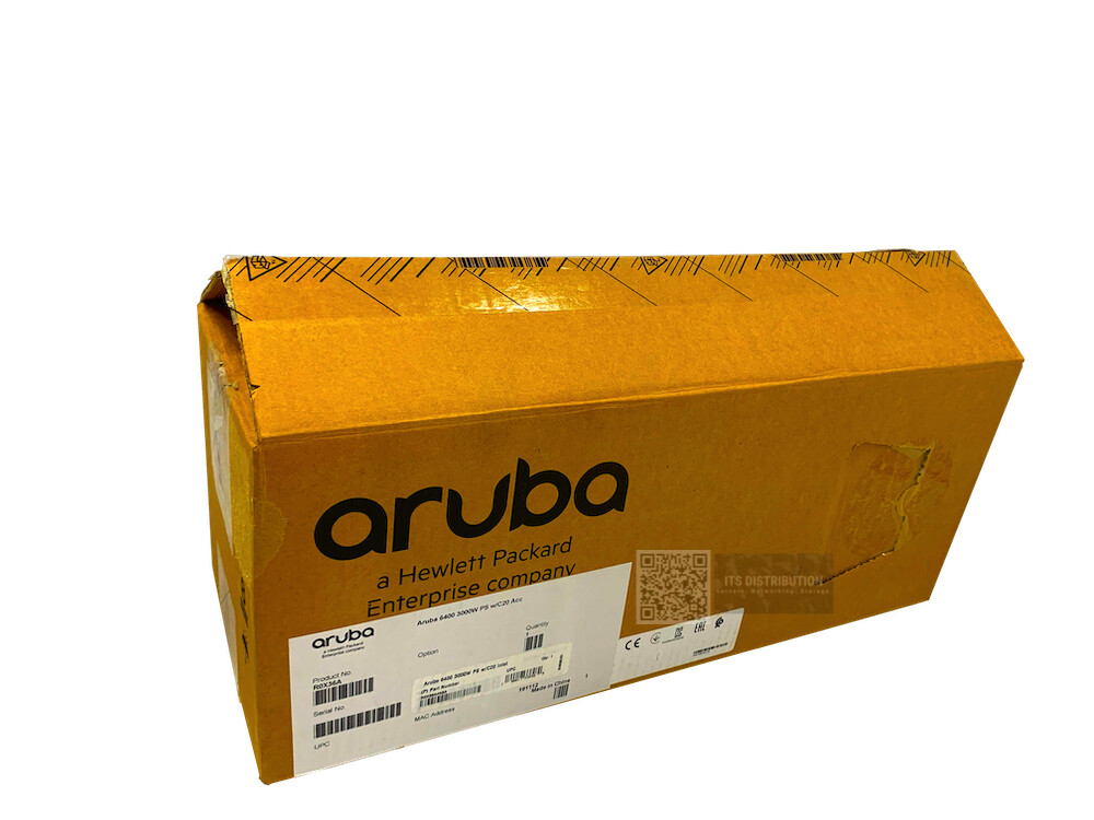R0X36A I Open Box HPE Aruba 6400 3000W Power Supply with C20 Inlet Accessory