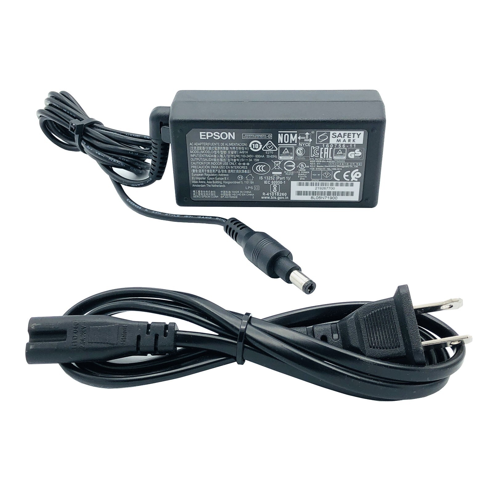 Brand New Original Epson AC Adapter for Workforce ES-200 ES-300W DS-320 Scanners