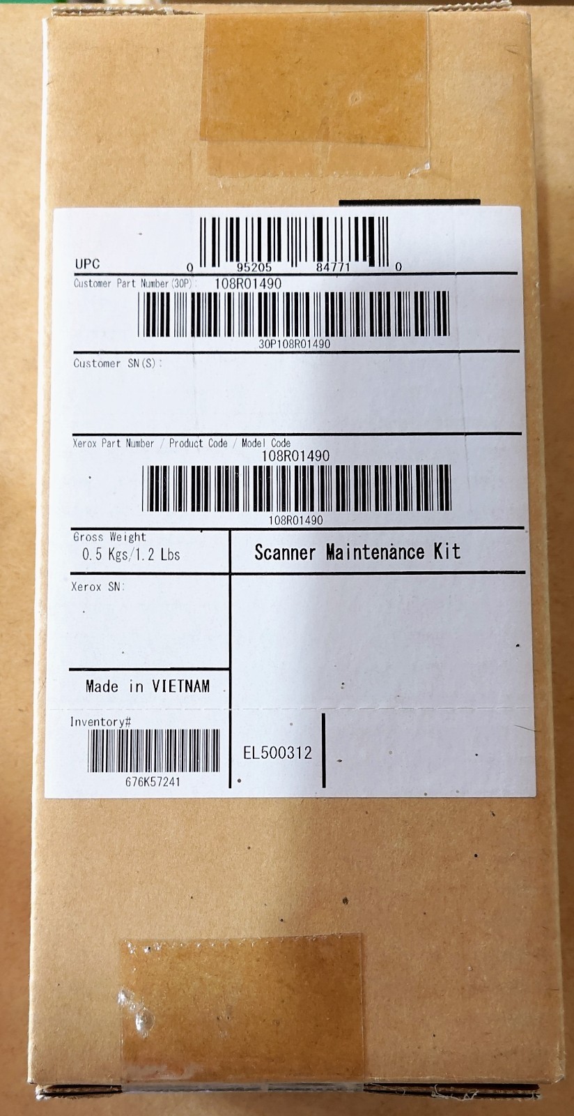 Xerox OEM Scanner Maintenance Kit 108R01490 - Brand New Sealed