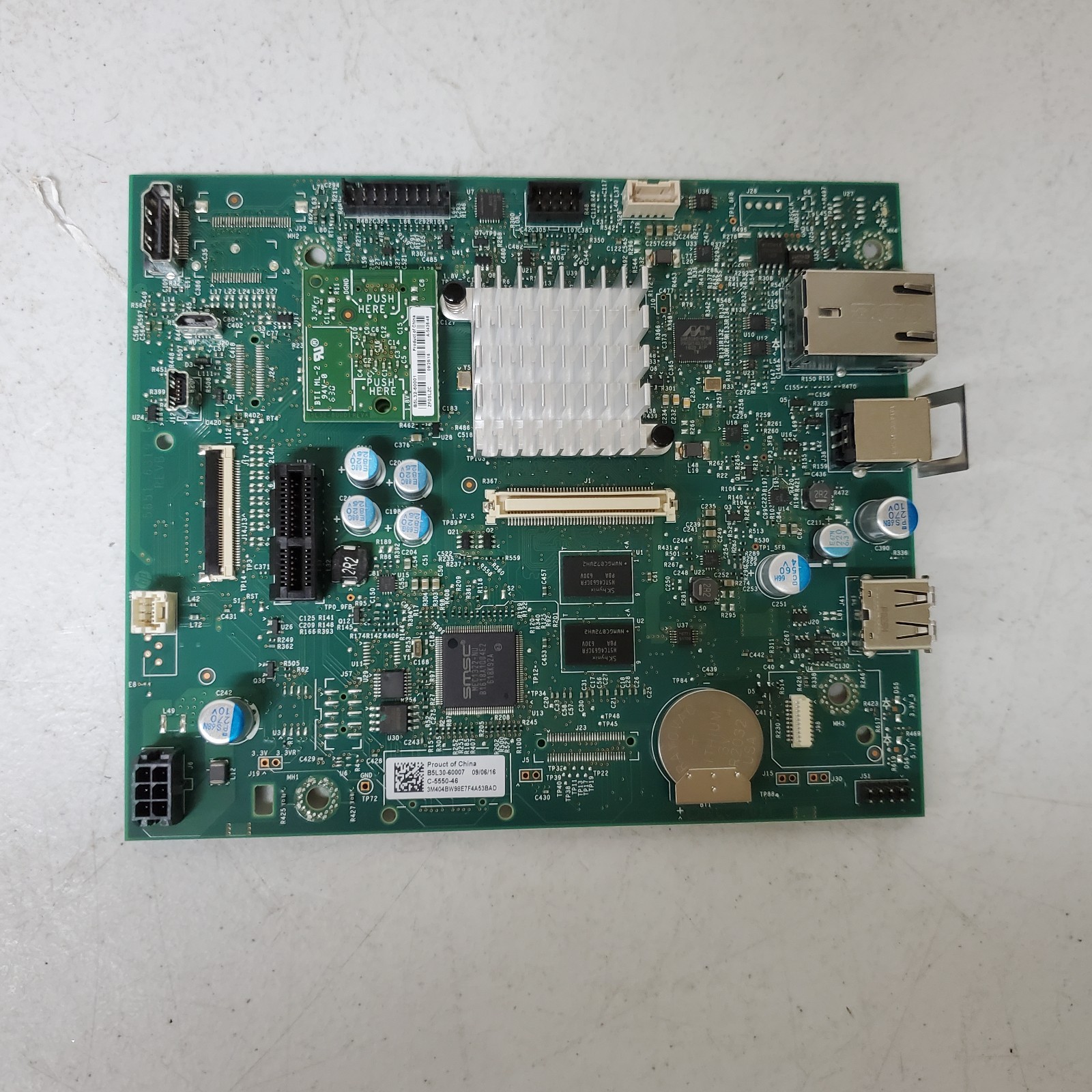 HP Color LaserJet Enterprise M553 Formatter Board B5L30-60007 / 5851-6319 Rev B