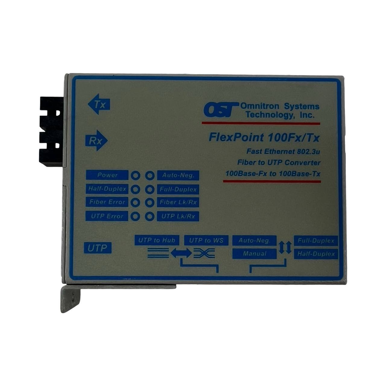 Omnitron FlexPoint 100Fx/Tx - transceiver 4330 - NO POWER CABLE