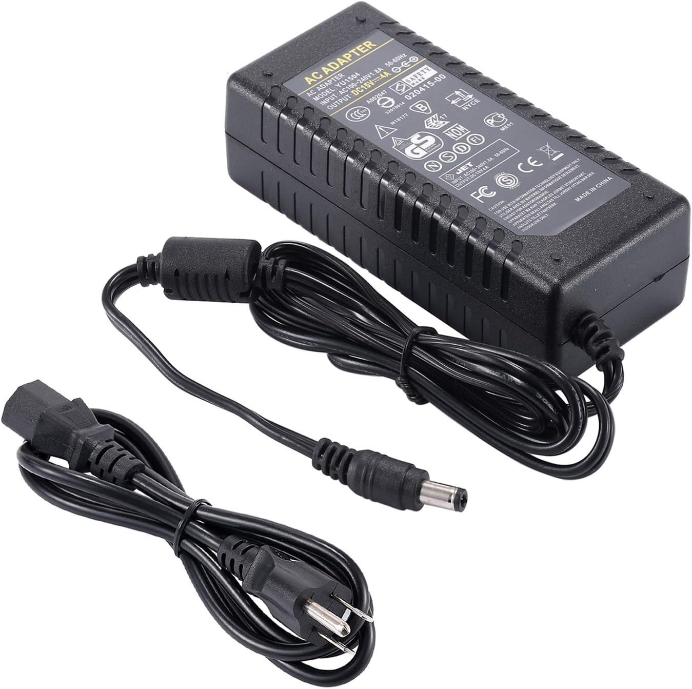 15V 4A Power Supply -  15V 4A 60W Power Adapter Charger 100-240V AC to DC