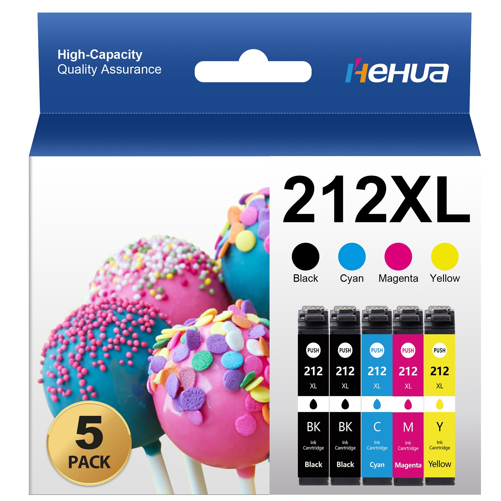 212XL Ink replacement Compatible for Epson Workforce XP-4100/4105 WF-2830/2850