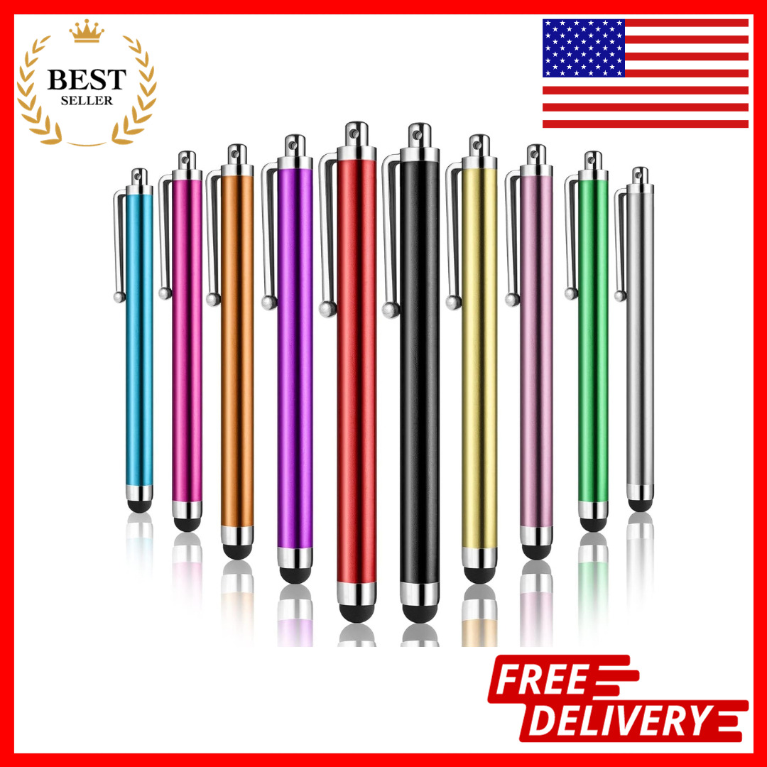 10PCS Stylus Pen Touch Screen Rubber Tip Styluses For iPad Tablet Android Phone