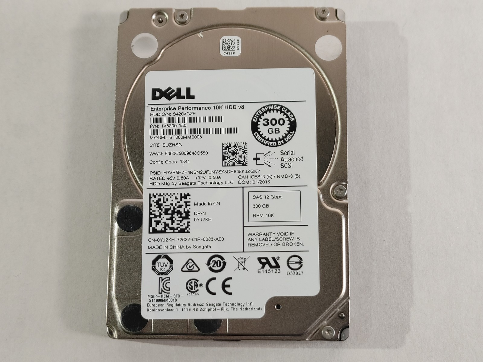 Seagate Dell ST300MM0008 300 GB SAS 3 2.5 in Enterprise Hard Drive