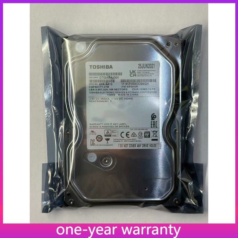 Toshiba 2T DTO1ABA200V 3.5 inch SATA interface Hard Drive