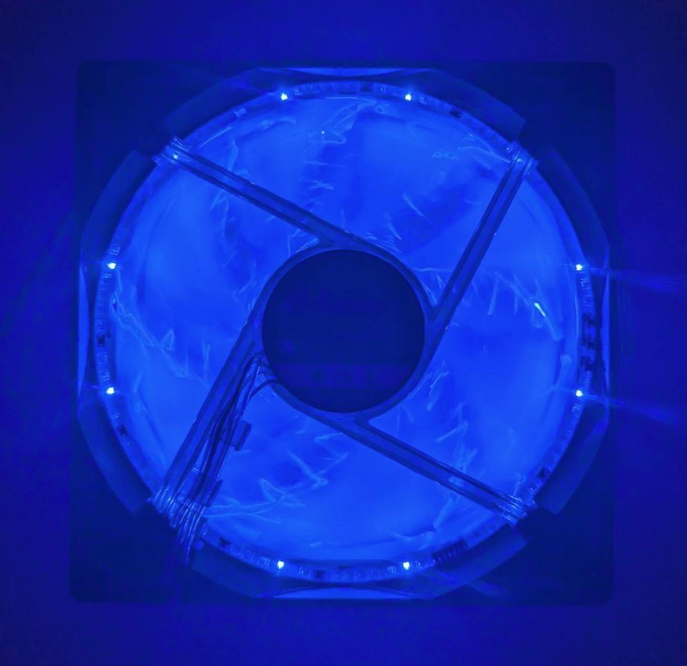 Enermax ED122512H-PD 120mm x 25mm Computer Case Cooling Fan with Blue LEDs 3-Pin