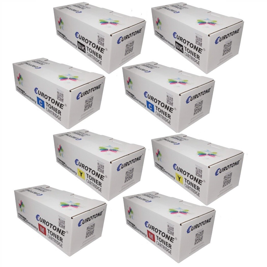 8x Toner for OKI ES 3640 like 42918925 - 42918928 HC Set CMYK