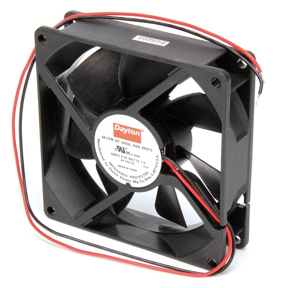 Axial Fan Square 3-5/8" H 45 CFM