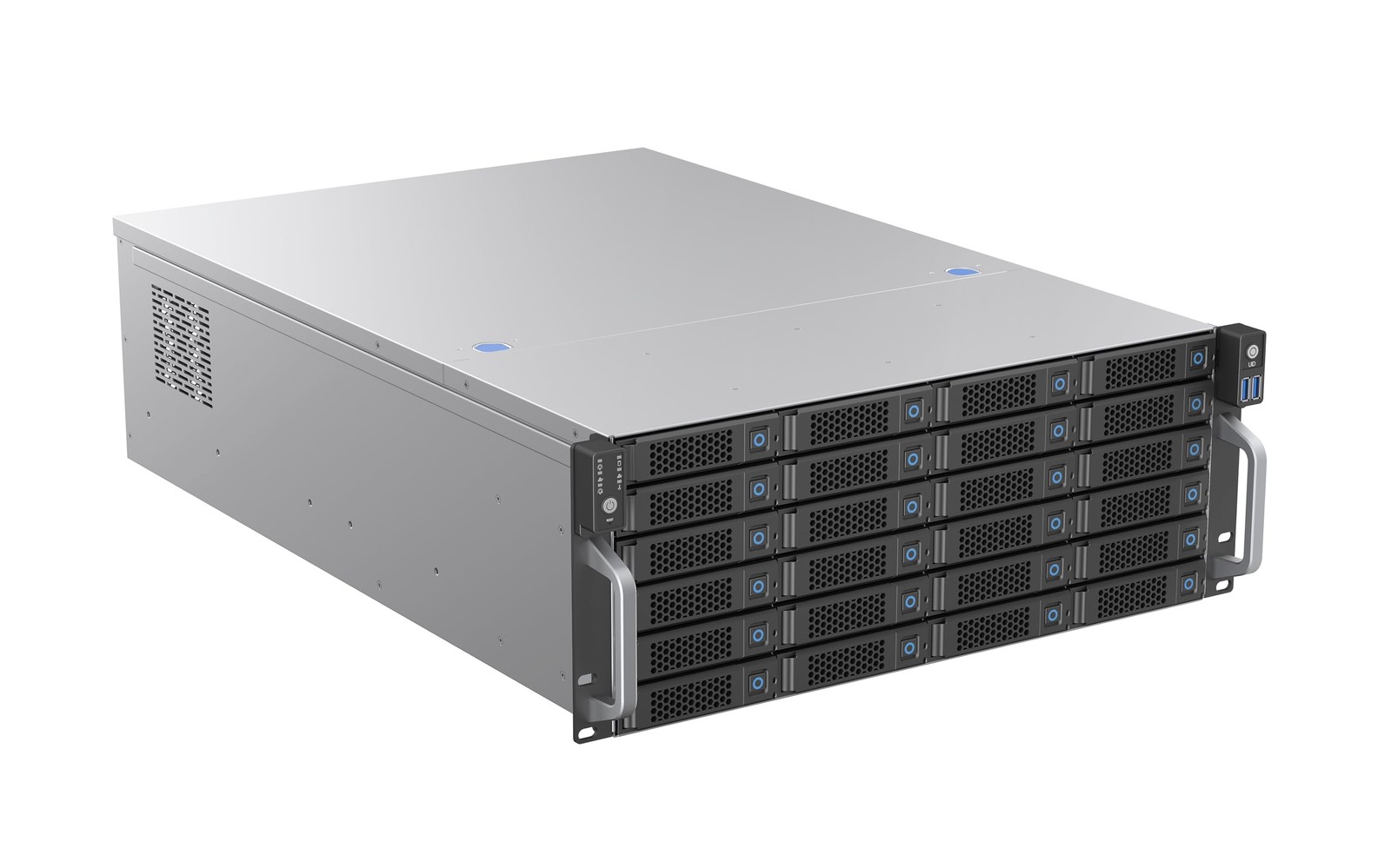 4U Rackmount Server Chassis Supports up to 24 3.5" 12Gbps Hot Swap SATA/SAS