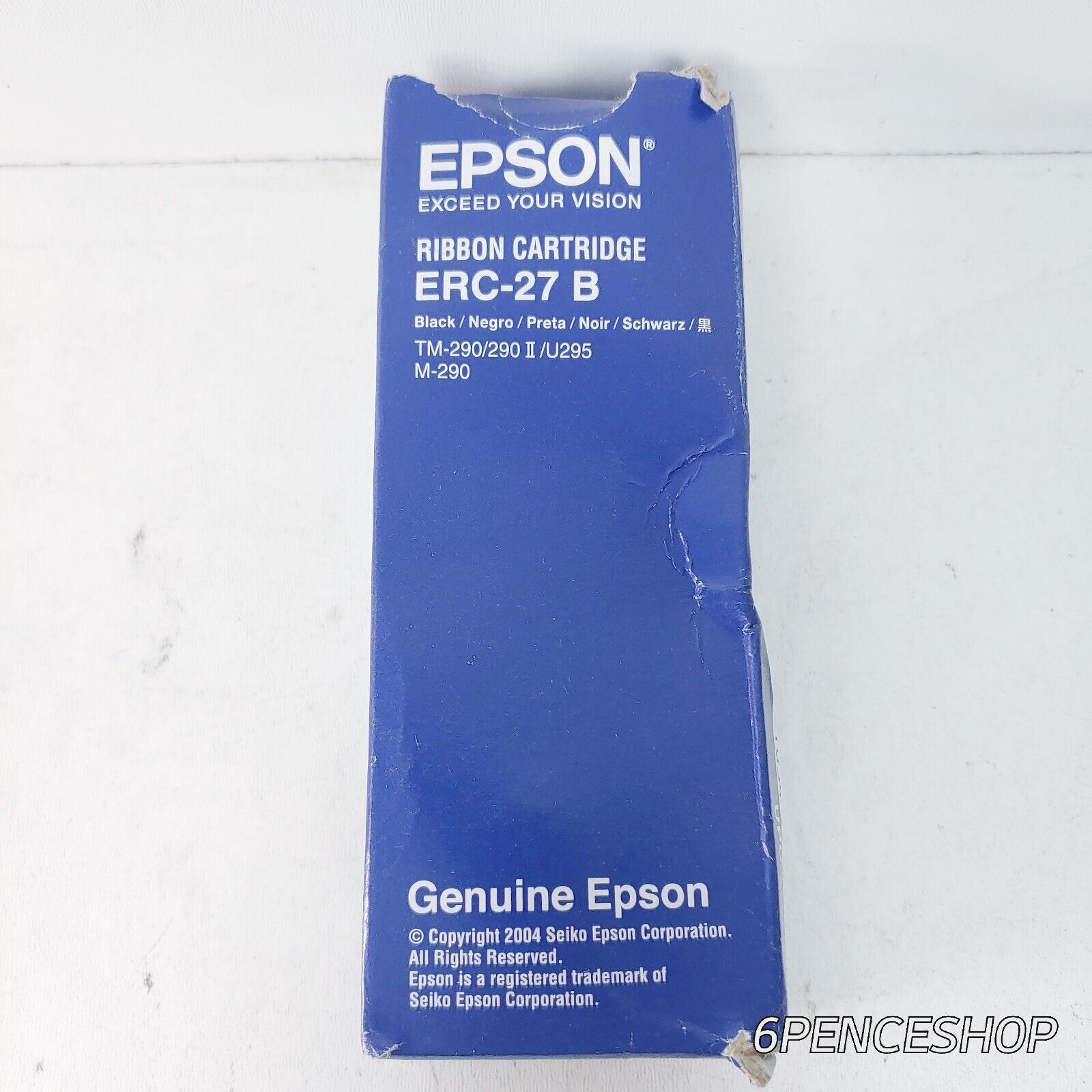 New *Deformed Box* Epson ERC-27B Ribbon Cartridge Black