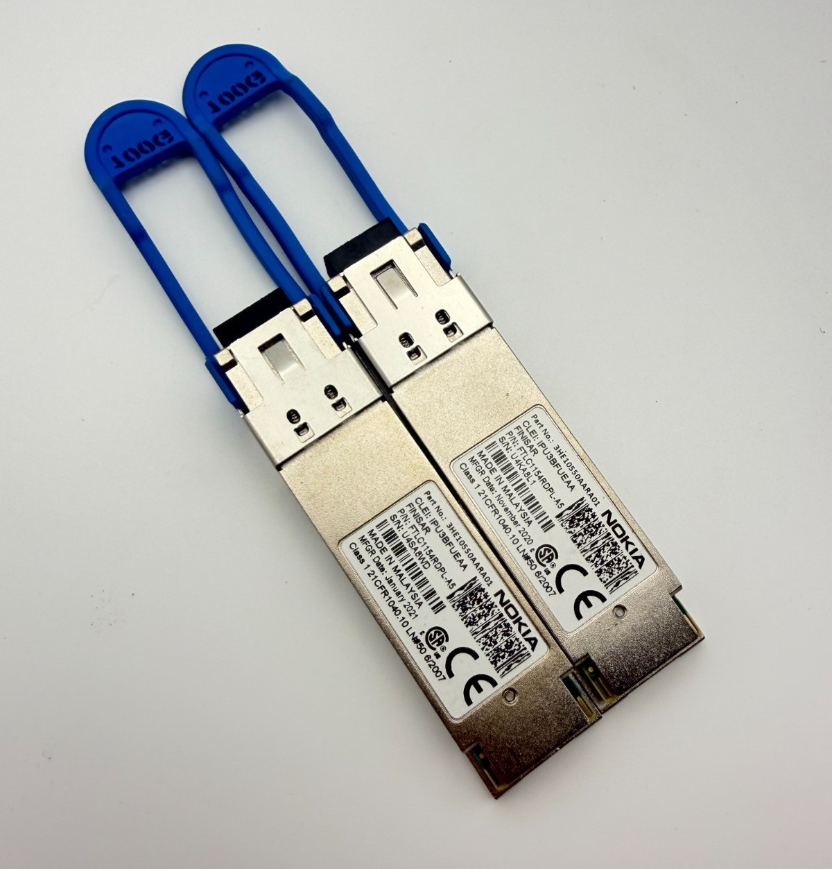 NOKIA 3HE10550AARA01 100GBase-LR4 QSFP28 Single Rate Transceiver Module