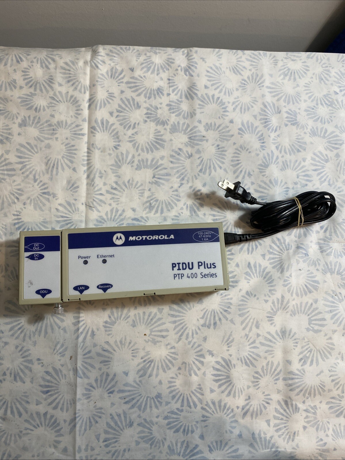 Motorola PIDU Plus PTP 400 Series With Charging Cord Tested Works 100-240v