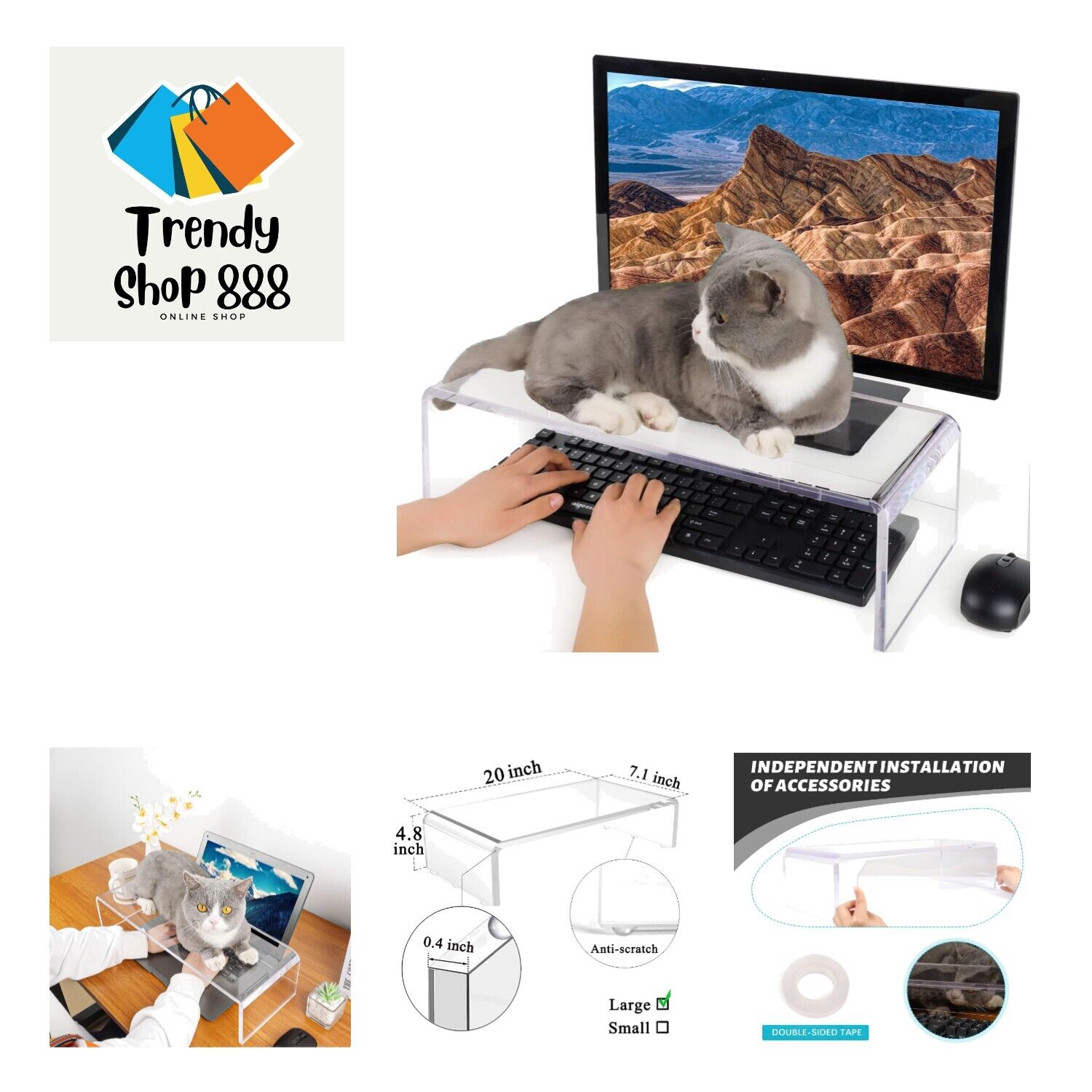 Anti-Cat Keyboard Cover, Laptop Keyboard Covers cat Proof, Clear Keyboard Pro...