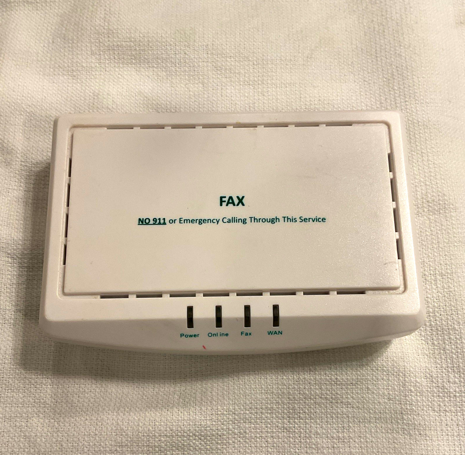 VoIP Home Phone Adapter Model 3001M White 1-Line Wall Mount RJ-45 RJ-11