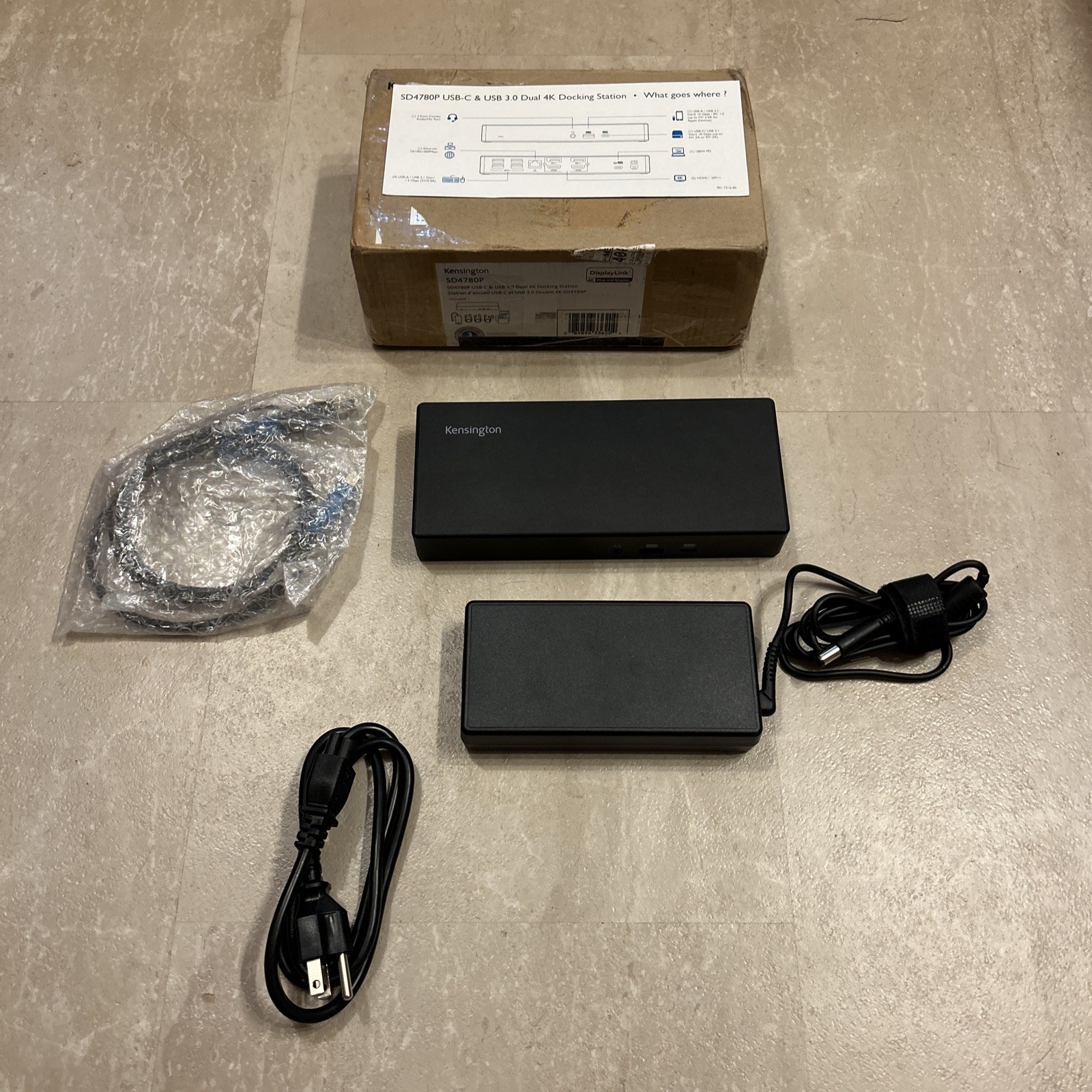Kensington SD4780P Docking Station - K33620NA- New Open Box 4K USB-C USB Mac PC
