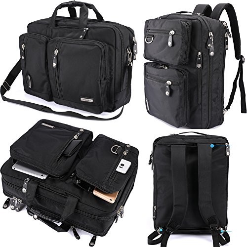 18.4 Inch Laptop Bag Multi-Function Briefcase Backpack with Handle