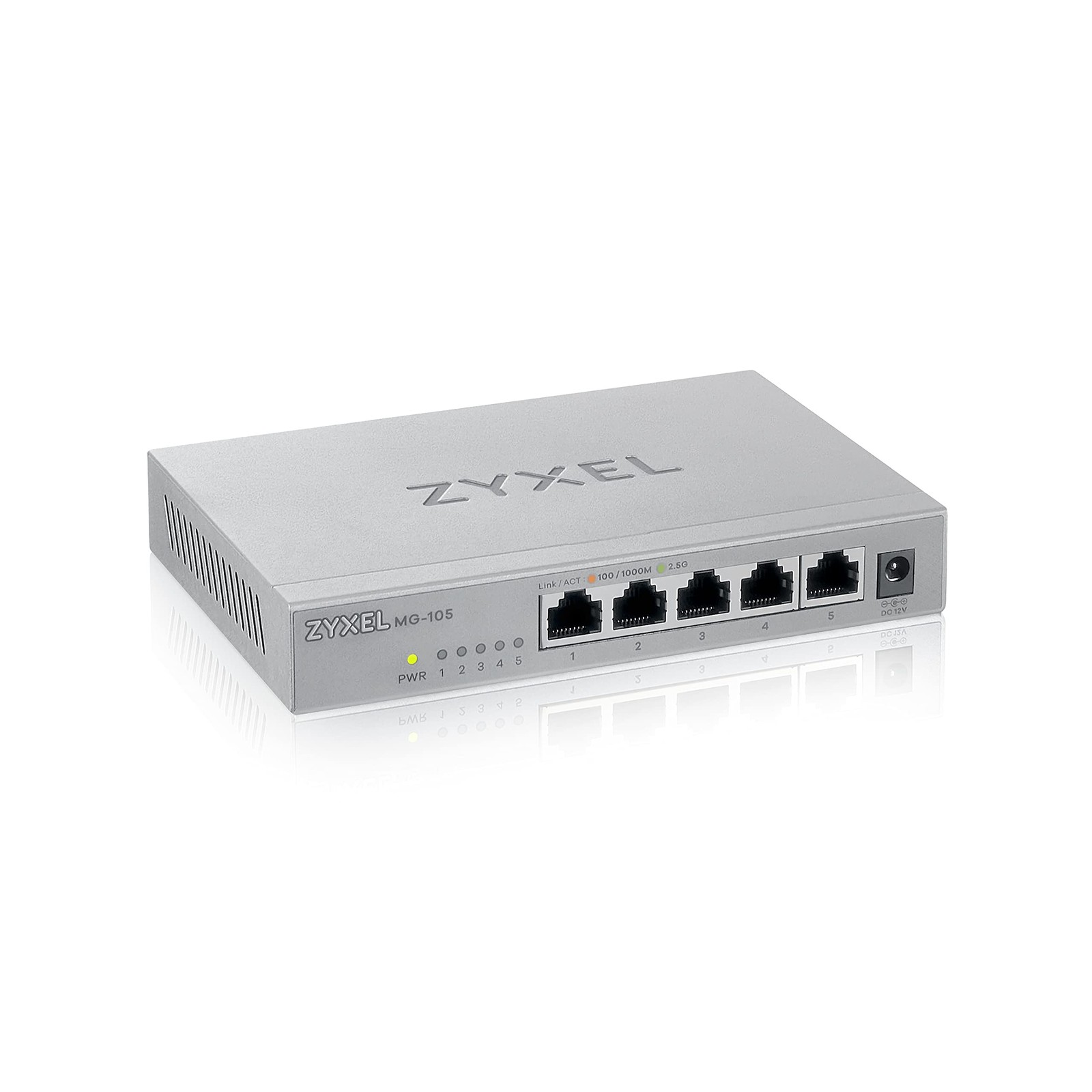 Zyxel 5-Port 2.5G Multi-Gigabit 5 Port | 2,5G RJ45 | Unmanaged, black